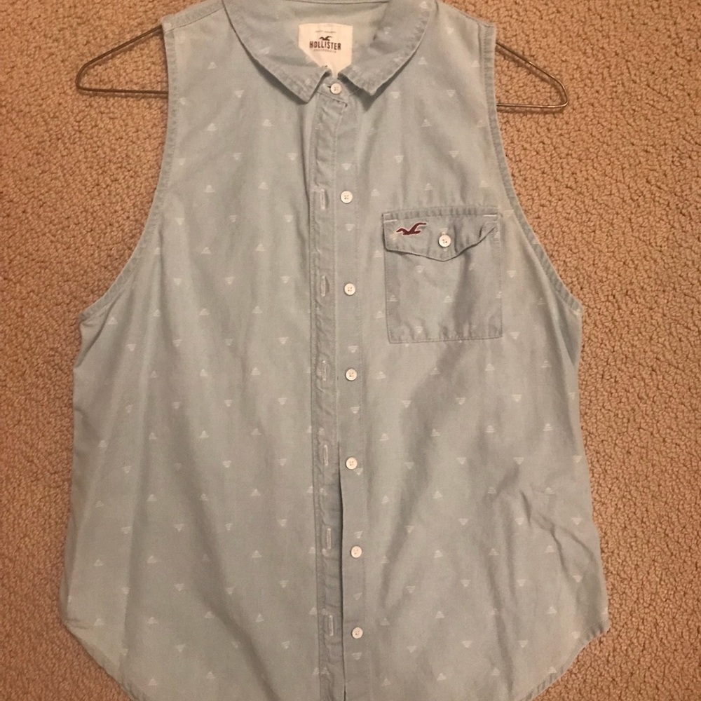 Hollister Button-up Tank Top